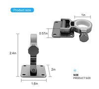 Nosqew 2 Pièces Boîte de Pêche en Alliage D'aluminium et de Magnésium Support de Support de Parapluie Accessoires de Support de Base Pliable Stockage Compact équipement de Pêche Stable (Bleu)