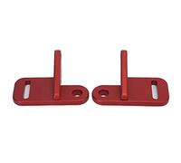 Nosqew 2 Pièces un Support de Montage de Pilier Support de Barre de Lumière de Travail de Remplacement pour JL 2018 2020 Garnitures Extérieures de Voiture en Fer Durable Accessoires (Rouge)