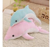 Nosqew Adorable jouet en peluche dauphin doux en coton PP, 30 cm, adorable peluche dauphin en peluche pour cadeau d'anniversaire (gris)