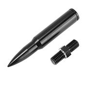 Nosqew Antenne de Remplacement en Alliage D'aluminium de qualité Supérieure pour Antenne Automatique de Voiture de 80 Mm Adaptée pour JK Unlimited 2007 2017 Noir 3,1 Pouces