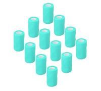 Nosqew Bandage Auto-adhésif en Latex Naturel, élastique à Fort Support, Matériau Non tissé pour Vaches, Chiens, Chevaux, Chats, 10cm, 12 Pièces (Cyan)