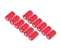 Nosqew Bandage Auto-adhésif en Latex Naturel, élastique à Fort Support, Matériau Non tissé pour Vaches, Chiens, Chevaux, Chats, 10cm, 12 Pièces (Rouge)