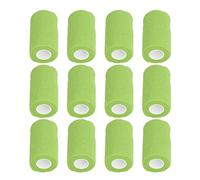 Nosqew Bandage Auto-adhésif en Latex Naturel, élastique à Fort Support, Matériau Non tissé pour Vaches, Chiens, Chevaux, Chats, 10cm, 12 Pièces (Vert Herbe)