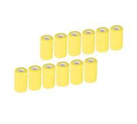 Nosqew Bandage Auto-adhésif en Latex Naturel, élastique à Fort Support, Matériau Non tissé pour Vaches, Chiens, Chevaux, Chats, 10cm, 12 Pièces (Jaune)