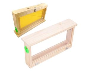 Nosqew Boîte D'élevage D'abeilles Apidea Accouplement Nuc Incubateur D'abeilles Panneau Acrylique Double Face Boîte D'observation de Ruche en Bois avec évents Fournitur