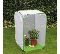 Nosqew Cage D'élevage Portable pour Insectes et Papillons, Conception Carrée Stable avec Cinq Panneaux en Maille, Fenêtre en Vinyle Transparent pour étudiants, Familles, Monarque, Dame (184)