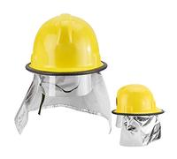 Nosqew Casque de sécurité de Pompier Casque de Sauvetage avec Feuille D'aluminium Ignifuge Résistant à la Chaleur Anti-Choc Anti-crevaison pour Les Pompiers Intervenants d'urgence
