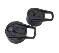 Nosqew Couvercle de Paille Compatible pour Bouteille d'eau à Large Ouverture Couvercles de Remplacement de Paille à Rabat Poignée Durable sans BPA pour 12 18 32 40 64 (Noir)