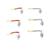 Nosqew Ensemble de Diodes de Redressement 82PFR80 Module de Diodes de Remplacement Haute Puissance 80A pour Générateurs Matériel de Fer 3 Bornes Positives 3 Négatives