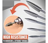 Nosqew Ensemble de Forets de Sculpture sur Bois 5 Pièces, Fraise de Gravure Professionnelle en Acier à Grande Vitesse, Outils de Sculpture de Racines pour les Projets D'artisanat du (Argent)