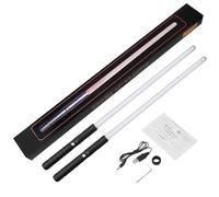 Nosqew Épée Lumineuse Épée de Duel Bâton Lumineux Électronique à Double Tranchant avec 7 Couleurs Lame Changeable Effets Sonores Réalistes pour Enfants Adultes Batailles de Cosplay (2 pièces)