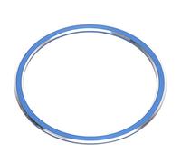 Nosqew Garniture D'anneau D'allumage en Alliage D'aluminium de qualité Supérieure, Bouton de Démarrage et D'arrêt de Moteur de Voiture, Décoration de Remplacement pour Classe A B C E (Bleu)