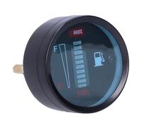 Nosqew Indicateur de Jauge de Carburant LED 52 Mm de Diamètre 12 V Résistance Réglable Universelle pour Auto Moto Bleu Vert Jaune Rouge ABS Plastique Métal Noir Boîtier