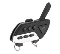 Nosqew Interphone Bluetooth pour Moto, Casque D'écoute, Réduction du Bruit à Grande Vitesse, Communication Vocale Claire pour Conduite en Groupe, ABS Noir 95 X 70 Mm (Blanche)