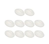 Nosqew Lèvres de Pratique en Silicone 3D Fausses Lèvres Conception de Bouche Ouverte avec des Dents pour la Formation de Maquillage Enseignement 10 Pièces Modèle en Silicone (Blanc semi-transparent)
