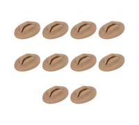 Nosqew Lèvres de Pratique en Silicone 3D Fausses Lèvres Conception de Bouche Ouverte avec des Dents pour la Formation de Maquillage Enseignement 10 Pièces Modèle en Silicone (Couleur de peau foncée)