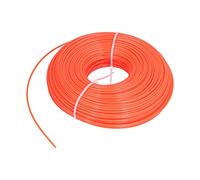 Nosqew Ligne de -Herbe 120 M 2,4 Mm en Nylon Rond Robuste de Rechange pour Tondeuse à Gazon, de Mauvaises Herbes, Utilisation par Le Jardinier Professionnel Orange