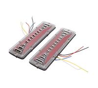 Nosqew Lot de 2 Barres de Feux Arrière IP68 étanches 24 V 50 000 H, Clignotants de Frein D'arrêt, Lampes de Secours pour Camion Remorque, Barre Lumineuse LED Multifonction Universelle