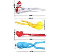 Nosqew Machine à Boules de Neige en Forme de Cœur en Plastique, de Boule de Neige en Forme de Cœur, Jouet d'hiver pour Enfants et Adultes, Combats de Boules de en Plein Air, (Couleur Assortie #48)