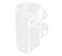 Nosqew Mangeoire à Poissons en Acrylique Transparent, Plat Flottant, Anneau d'alimentation pour Aquarium, Verre Vertical et Horizontal, adapté aux Réservoirs de 2,0 Cm D'épaisseur