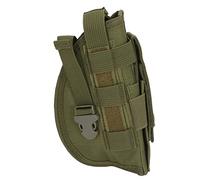 Nosqew Molle Ceinture Holster Pochette Militaire Tactique en Nylon Taille Pack Réglable Crochet Boucle Harnais pour Camping en Plein Air Chasse Randonnée 20x12 5cm 115g (Vert OD)