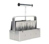 Nosqew Moule à Semis Manuel en Fer galvanisé, 8 Alvéoles, avec Poignée Ergonomique, pour la Germination et la Culture des Jeunes Plants. : 19,5 X 10,5 X 24 cm.