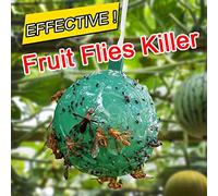 Nosqew Piège à Mouches Suspendu, Attrape-Mouches à Fruits, Piège Collant pour Plantes de Jardin, Agrumes, à Fruits, Melon, Vergers, Potagers, Jardins (Jaune #18)