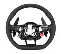 Nosqew Volant de Course en Cuir Nappa perforé amélioré avec Bouton D'arrêt de Démarrage du Moteur et Bouton de Sélection de Conduite pour Modèles RS3 RS4 RS5 RS6 RS7 TT A3 S4 S5