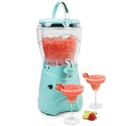 Nostalgia Machine à Boissons Gelées et Machine à Margarita pour la Maison - Fabricant de Slush de 3,7 L avec Bec Verseur en Acier Inoxydable - Facile à Nettoyer et Double Isolation - Aqua
