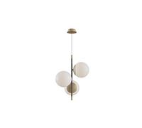 Nostalgia Plafonnier Globe doré mat, 3 lumières, E14