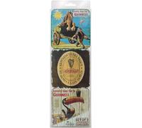 Nostalgic 6 Pack Of Coaster With Famous Guinness Images And Icons