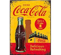 Nostalgic-Art 14321 Coca-cola in Bottles, Jaune