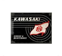 Nostalgic-Art 14382 - Kawasaki - Logo réservoir - Aimant 6 x 8 cm