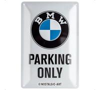 Nostalgic art 22241 bMW parking only blanc 20 x 30 cm