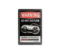 Nostalgic-Art 22264, respect, Gaming in Progress, plaque de 20 x 30 cm