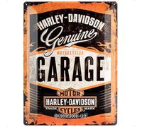 Nostalgic-Art 23188 Harley-Davidson Garage, Blechschild, 30 x 40 cm Design Retro Pour La Décoration