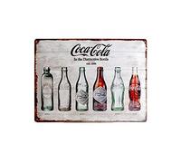 Nostalgic-Art 23207 Coca-Cola - Bottle Timeline - Idée de cadeau pour les fans de Coke, en métal, Déco Design Retro, 30 x 40 cm