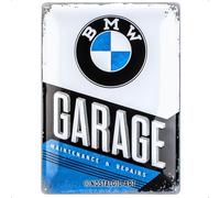 Nostalgic-Art 23211 Plaque vintage BMW - Garage - Idée de cadeau pour les fans d'accessoires automobiles, en métal, Déco Design Retro, 30 x 40 cm
