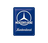 Nostalgic-Art 26226 MERCEDES-BENZ Service Client Rétro Plaque de panneau Vintage Décoration Murale Métal 15 x 20 cm, multicolore, 15 x 20 x 0,2 cm