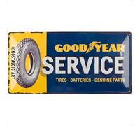 Nostalgic-Art - Enseigne Plaque en Métal Émaillée 25x50cm - Goodyear Service