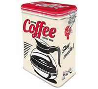 Nostalgic-Art 31105 Strong Coffee - Idée de Cadeau pour la Cuisine, Récipient avec Couvercle aromatique, Design Vintage, 11 cm 1,3 l