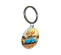 Nostalgic-Art 48021 Porte-clés Volkswagen Bulli - Let's Get Lost, Rond 4 cm