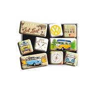 Nostalgic-Art 83080 Couvercle Kit Magnétique Volkswagen Bulli - Let's Get Lost, 9 pièces