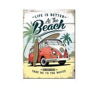 Nostalgic-Art - Aimant 6 x 8 cm - Volkswagen - VW Bulli - Plage