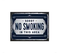 Nostalgic-Art, Aimant rétro pour réfrigérateur Attention - Désolé - No Smoking - Idée Cadeau nostalgique en métal - 6 x 8 cm