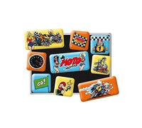 Nostalgic-Art Aimants rétro pour frigo, MOTOmania - Winner - Idée de Cadeau pour Fans de Moto, décoration Tableau magnétique, Design Vintage, 9 pièces