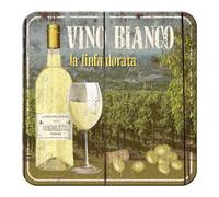 Nostalgic-Art-bilderpalette 46125 bière et spiritueux Inscription Vino, Dessous-de-Plat