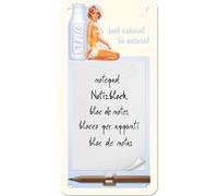 Nostalgic-Art-bilderpalette 84011 pin up Milk-Plaque pour Bloc-Notes 10 x 20 cm