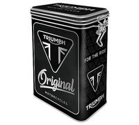Nostalgic-Art Boîte à café, 1,3 l, Triumph - Original Motorcycles - Idée de cadeau pour motards, récipient avec couvercle aromatique, design vintage