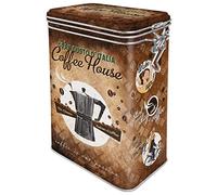 Nostalgic-Art Boîte à café rétro, Coffee House - Idée de Cadeau pour la Cuisine, Récipient avec Couvercle aromatique, Design Vintage, 1,3 l